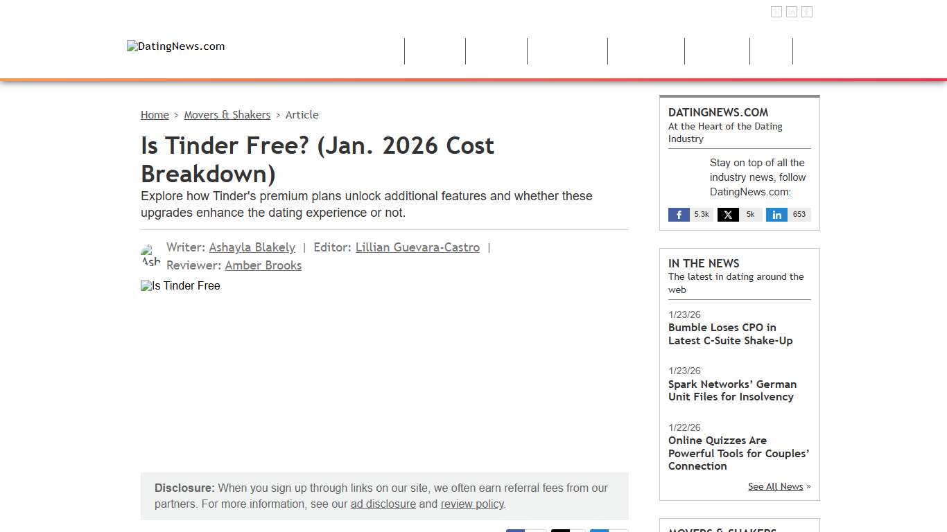 Is Tinder Free? (Jan. 2026 Cost Breakdown)